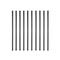 Nuvo Iron 26 in LONG x 3/4 in DIAMETER BLACK ROUND TUBING GALVANIZED STEEL BALUSTERS, 10PK RDPS26 - alternate 1